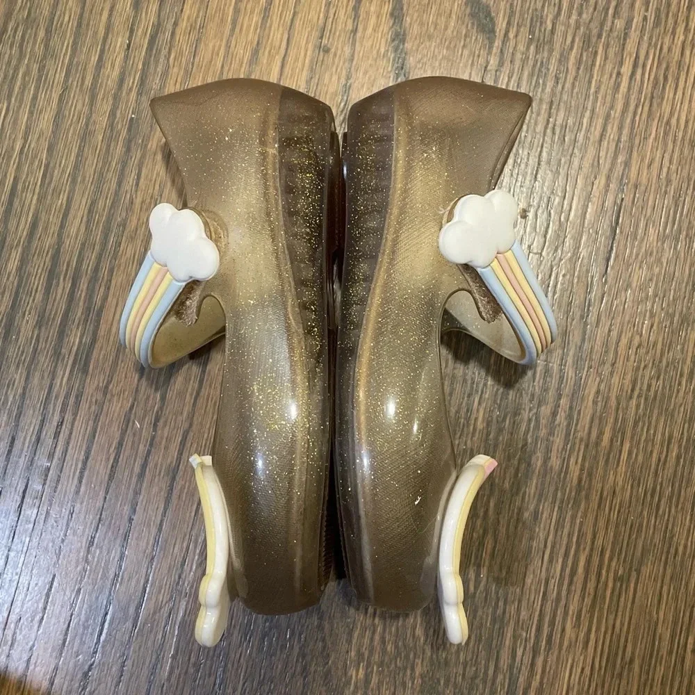 Mini Melissa Ultragirl Unicorn in Clear Sparkling Size 9